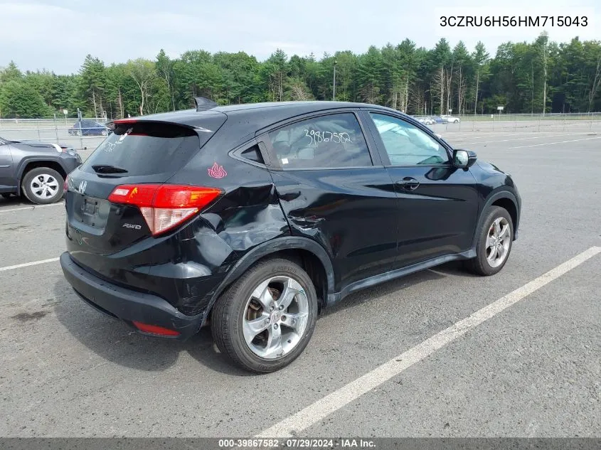 3CZRU6H56HM715043 2017 Honda Hr-V Ex