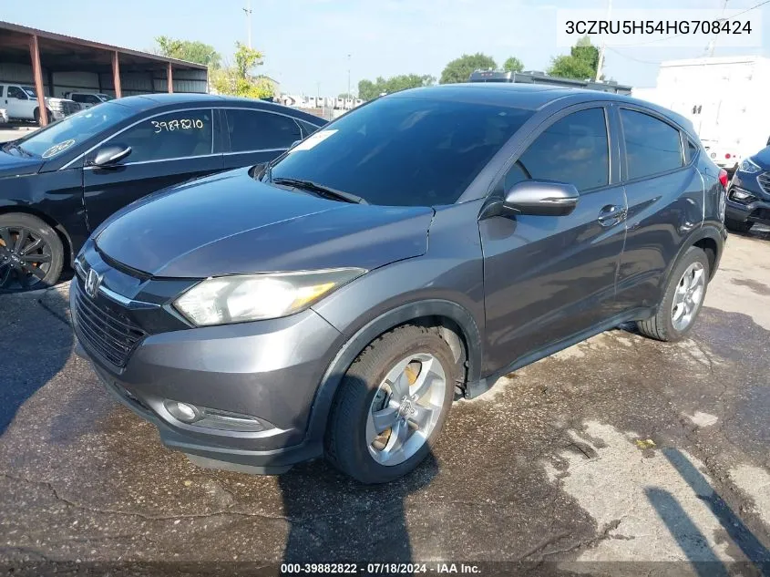 3CZRU5H54HG708424 2017 Honda Hr-V Ex