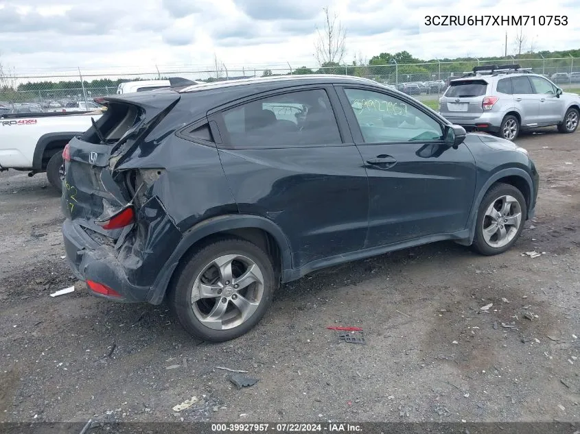 3CZRU6H7XHM710753 2017 Honda Hr-V Ex-L