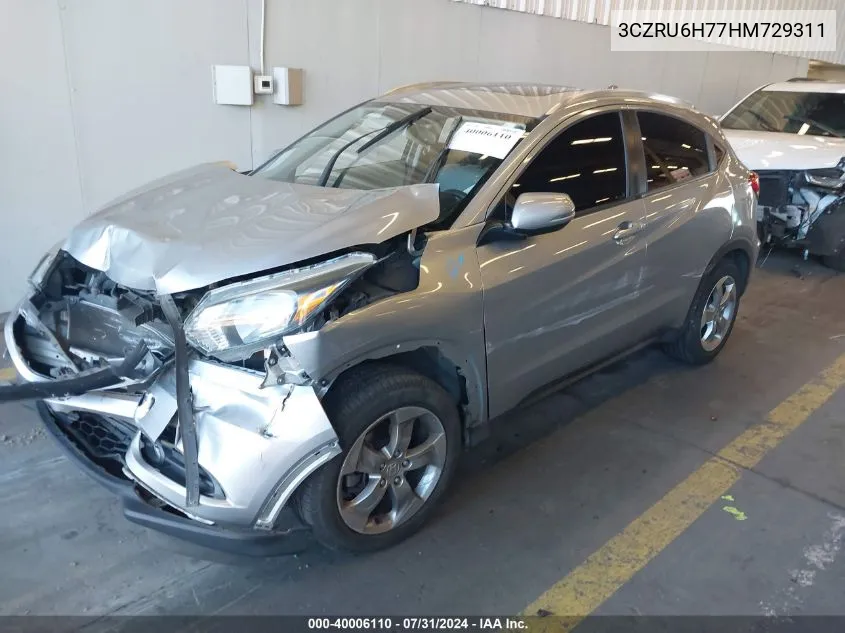 3CZRU6H77HM729311 2017 Honda Hr-V Ex-L