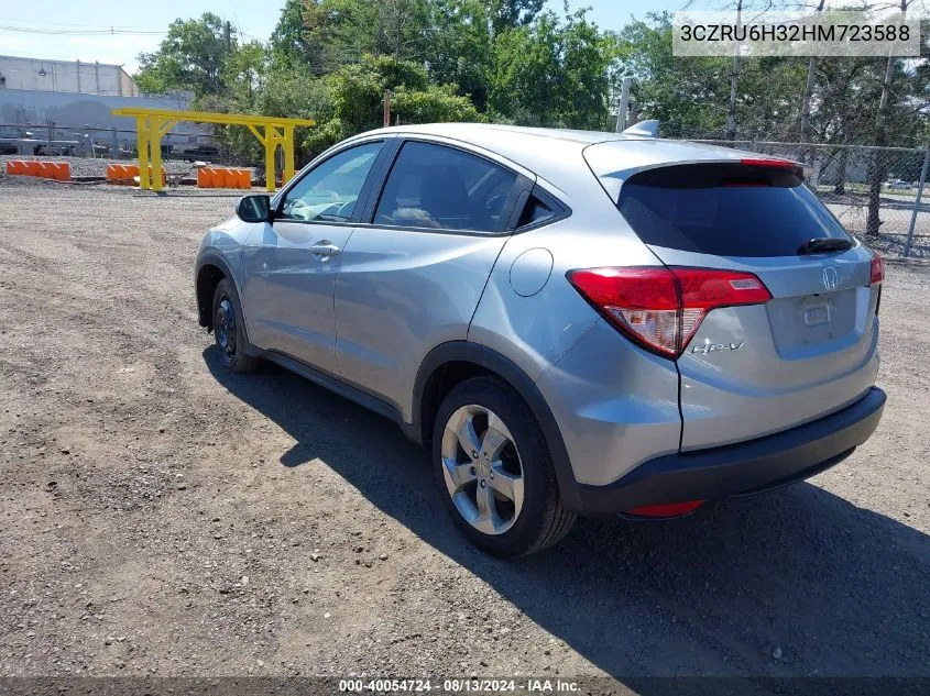 2017 Honda Hr-V Lx VIN: 3CZRU6H32HM723588 Lot: 40054724