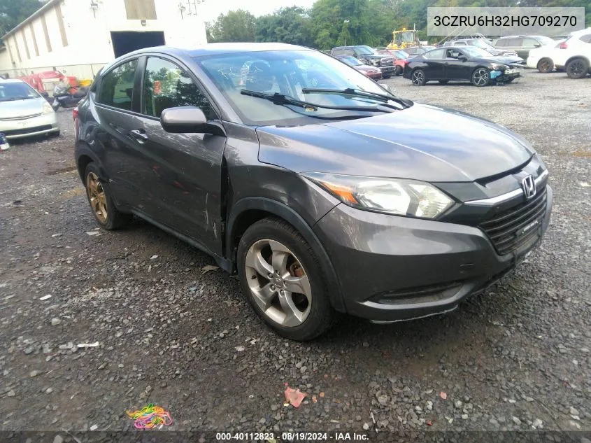 2017 Honda Hr-V Lx VIN: 3CZRU6H32HG709270 Lot: 40112823