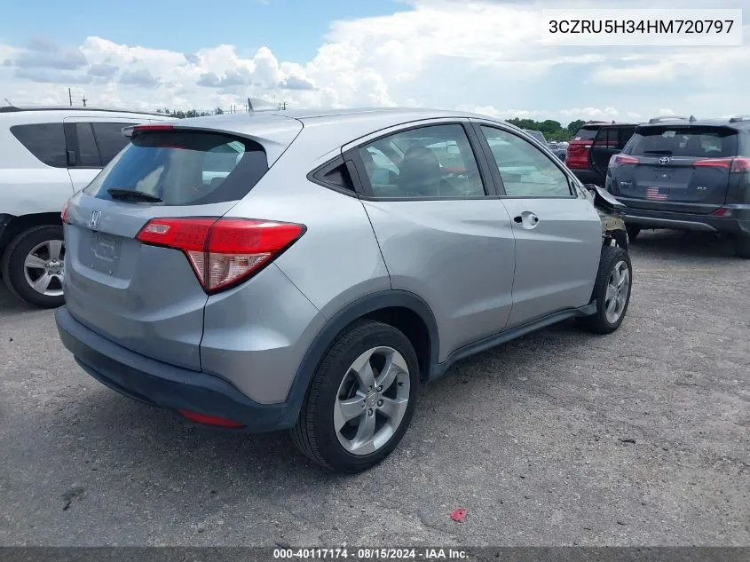 3CZRU5H34HM720797 2017 Honda Hr-V Lx