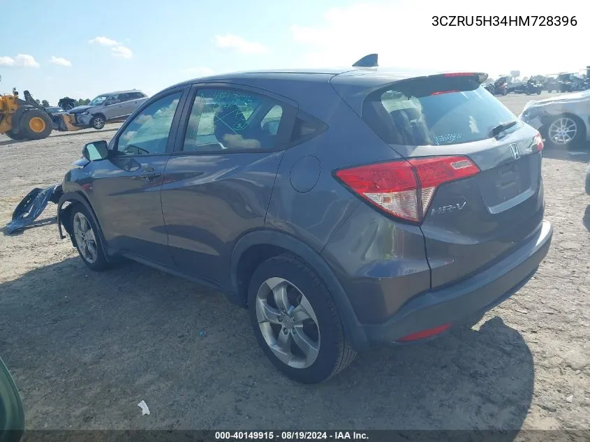 3CZRU5H34HM728396 2017 Honda Hr-V Lx