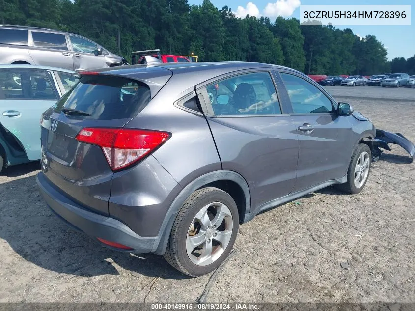 3CZRU5H34HM728396 2017 Honda Hr-V Lx