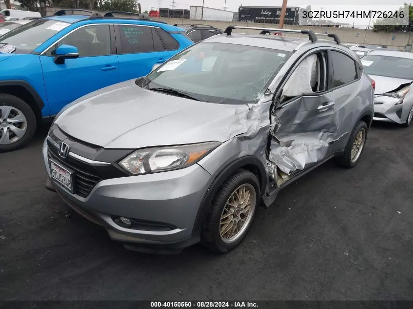 3CZRU5H74HM726246 2017 Honda Hr-V Ex-L