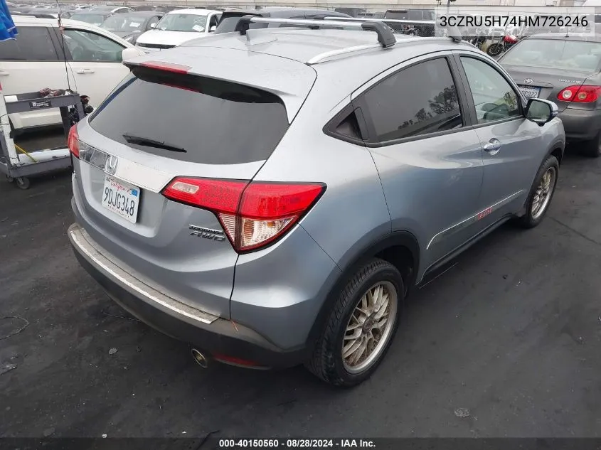 3CZRU5H74HM726246 2017 Honda Hr-V Ex-L