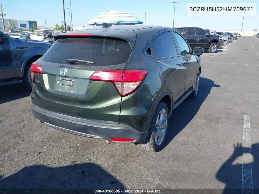 2017 Honda Hr-V Ex VIN: 3CZRU5H52HM709671 Lot: 40168505