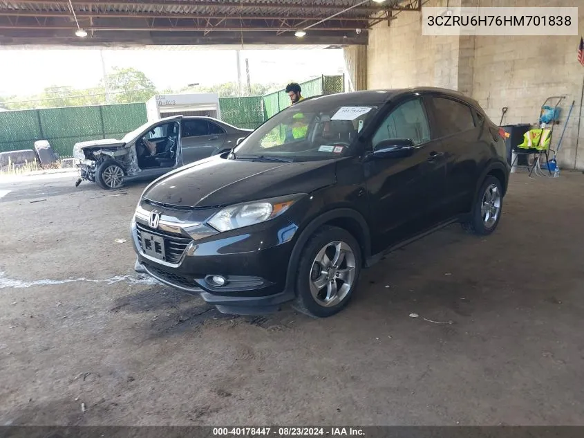 3CZRU6H76HM701838 2017 Honda Hr-V Ex-L