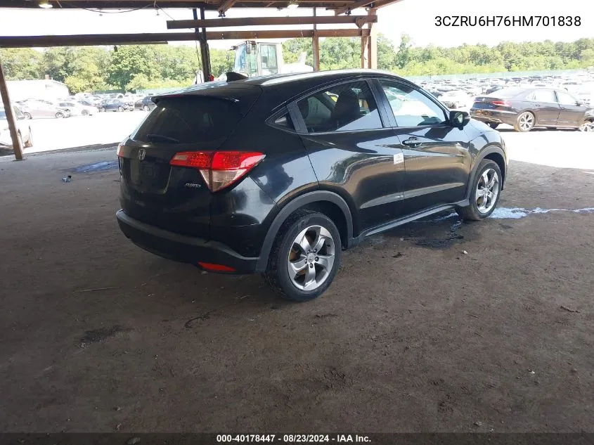 3CZRU6H76HM701838 2017 Honda Hr-V Ex-L