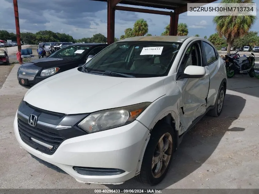 2017 Honda Hr-V Lx VIN: 3CZRU5H30HM713734 Lot: 40296433