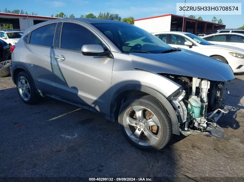 3CZRU5H33HG708574 2017 Honda Hr-V Lx