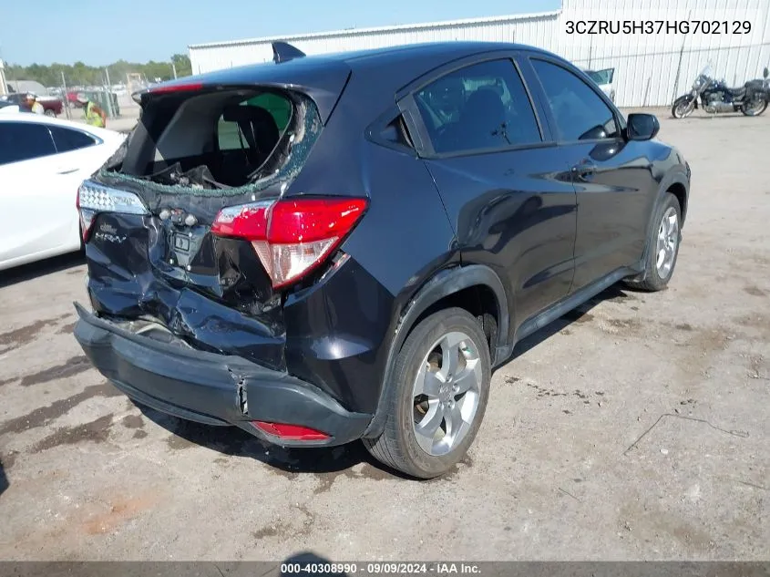 2017 Honda Hr-V Lx VIN: 3CZRU5H37HG702129 Lot: 40308990