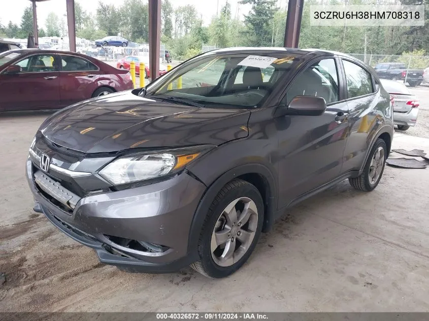 3CZRU6H38HM708318 2017 Honda Hr-V Lx