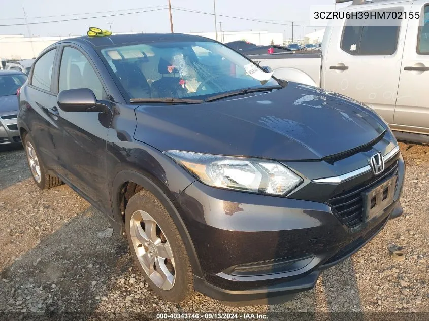 3CZRU6H39HM702155 2017 Honda Hr-V Lx