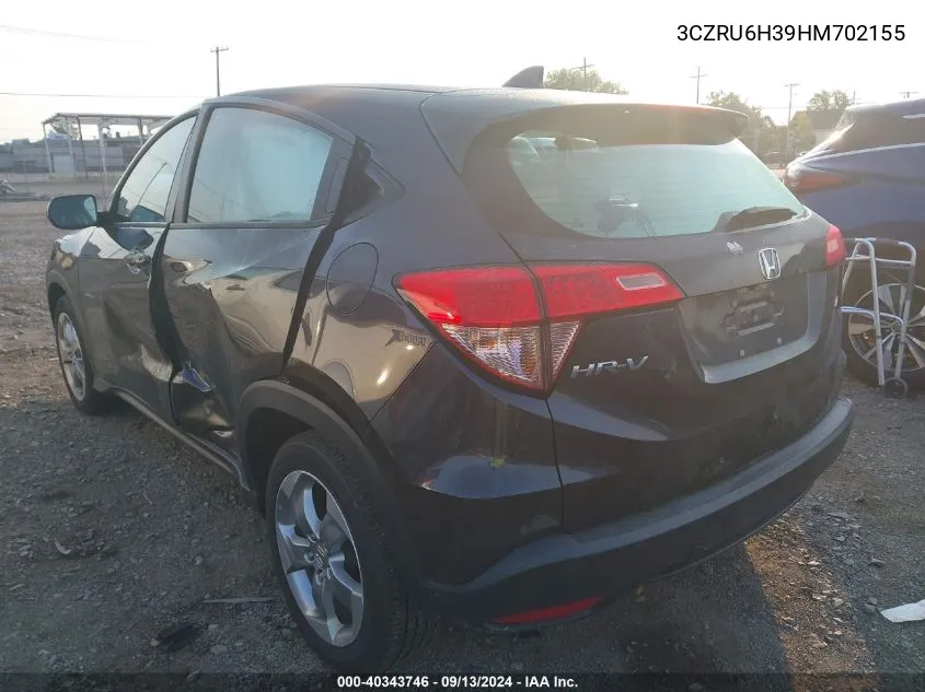 3CZRU6H39HM702155 2017 Honda Hr-V Lx