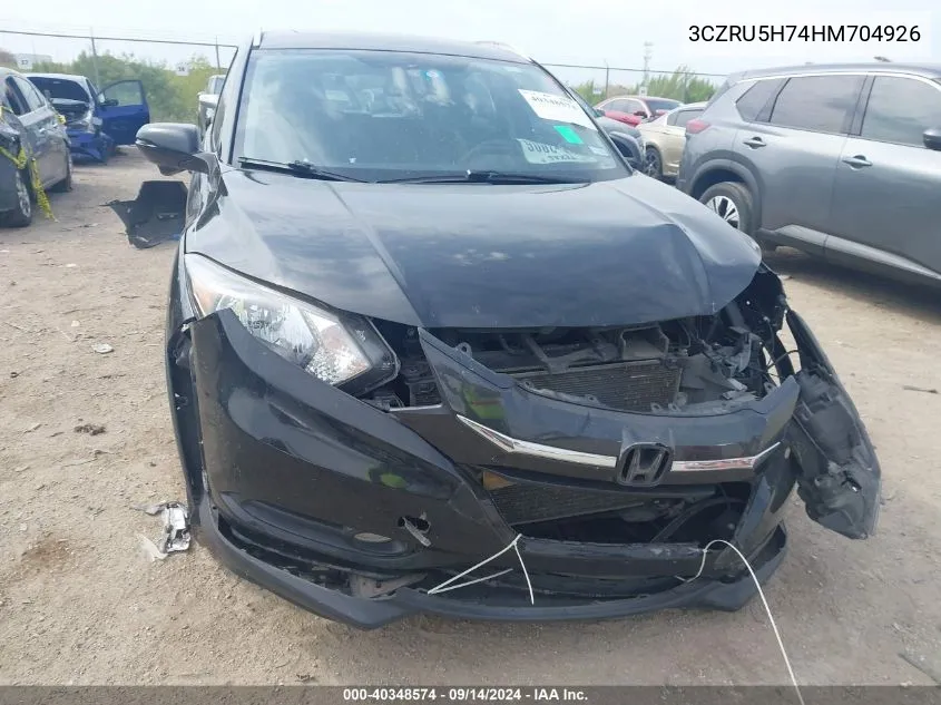 3CZRU5H74HM704926 2017 Honda Hr-V Ex-L