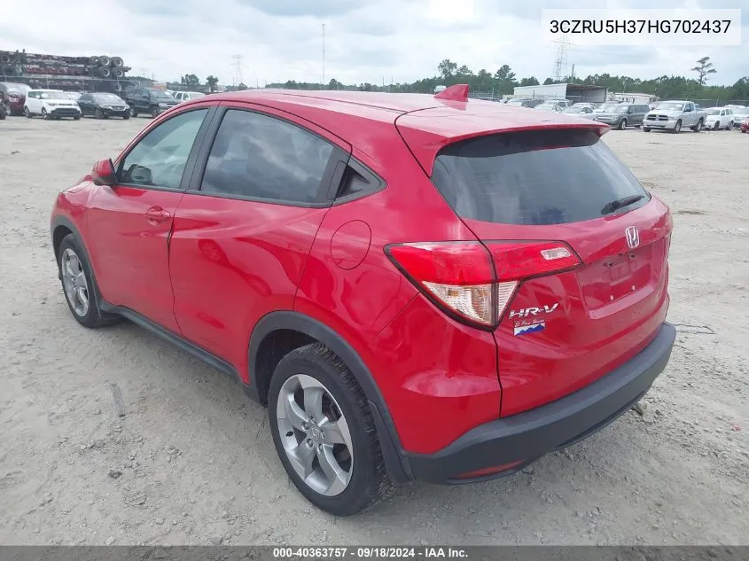 3CZRU5H37HG702437 2017 Honda Hr-V Lx