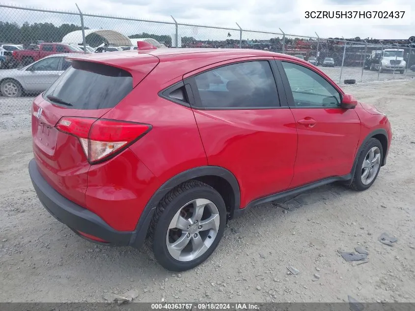 3CZRU5H37HG702437 2017 Honda Hr-V Lx