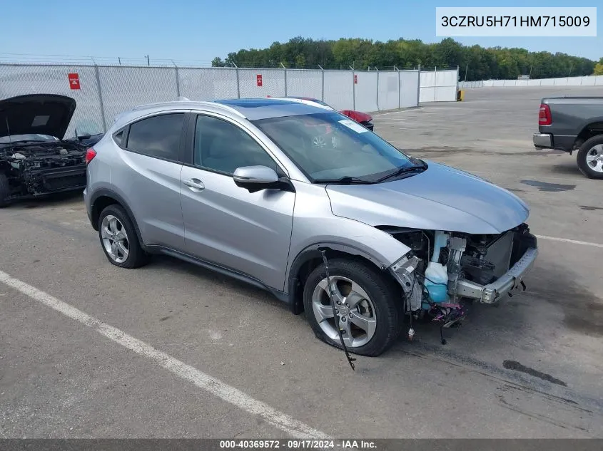 2017 Honda Hr-V Ex-L VIN: 3CZRU5H71HM715009 Lot: 40369572