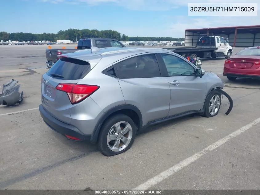 2017 Honda Hr-V Ex-L VIN: 3CZRU5H71HM715009 Lot: 40369572