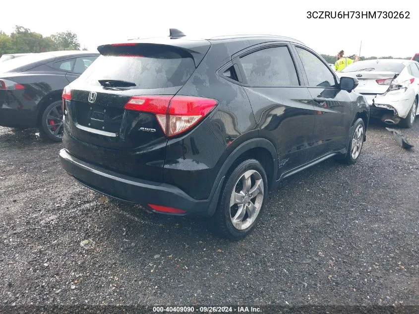 2017 Honda Hr-V Ex-L VIN: 3CZRU6H73HM730262 Lot: 40409090