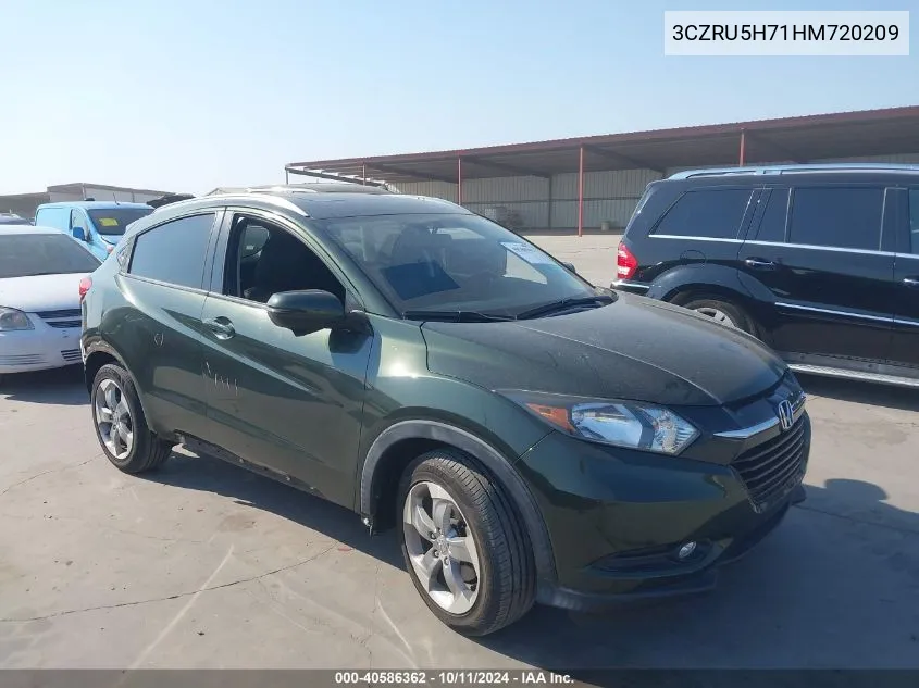 3CZRU5H71HM720209 2017 Honda Hr-V Ex-L