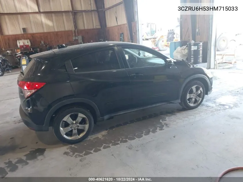 2017 Honda Hr-V Ex VIN: 3CZRU6H53HM715033 Lot: 40621620