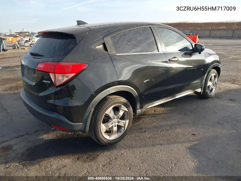 2017 Honda Hr-V Ex VIN: 3CZRU6H55HM717009 Lot: 40695536