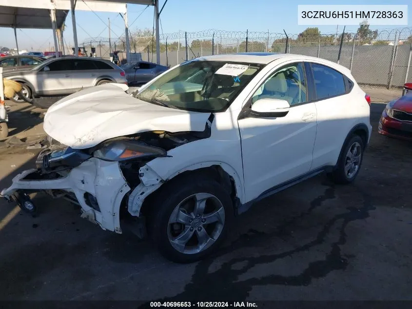 3CZRU6H51HM728363 2017 Honda Hr-V Ex