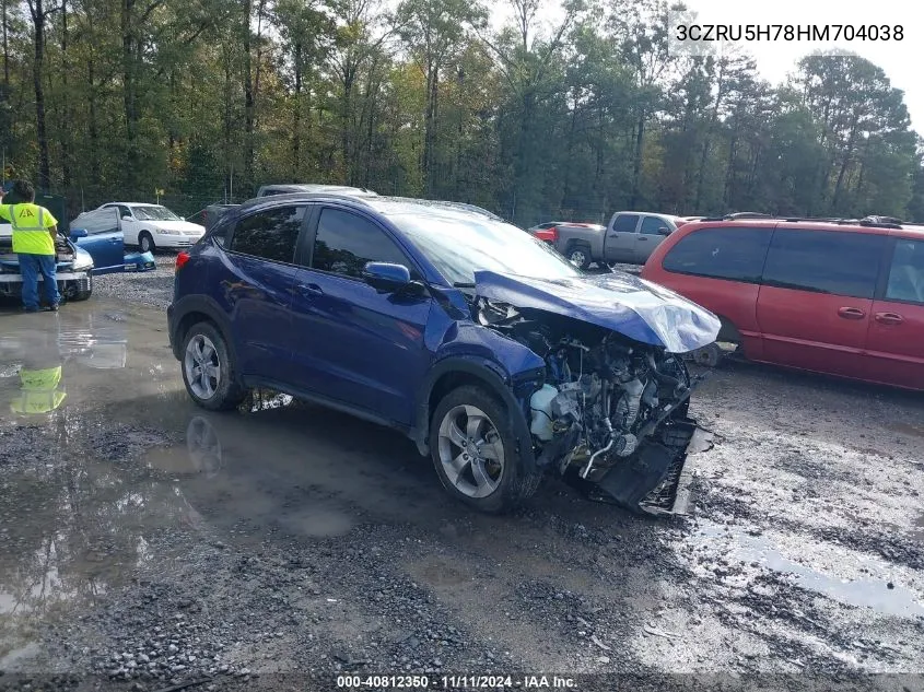 2017 Honda Hr-V Exl VIN: 3CZRU5H78HM704038 Lot: 40812350