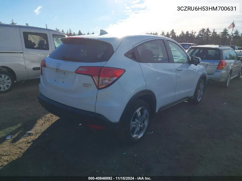 2017 Honda Hr-V Ex VIN: 3CZRU6H53HM700631 Lot: 40848892