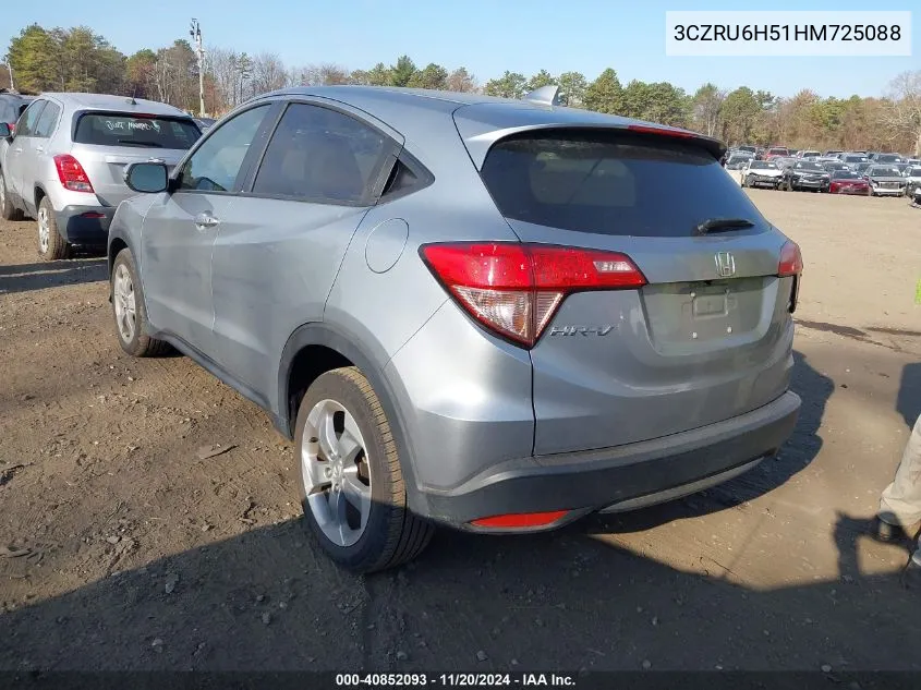 2017 Honda Hr-V Ex VIN: 3CZRU6H51HM725088 Lot: 40852093