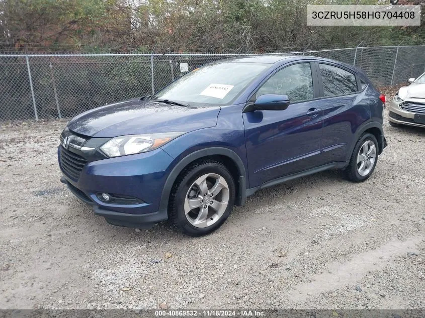 2017 Honda Hr-V Ex VIN: 3CZRU5H58HG704408 Lot: 40869532