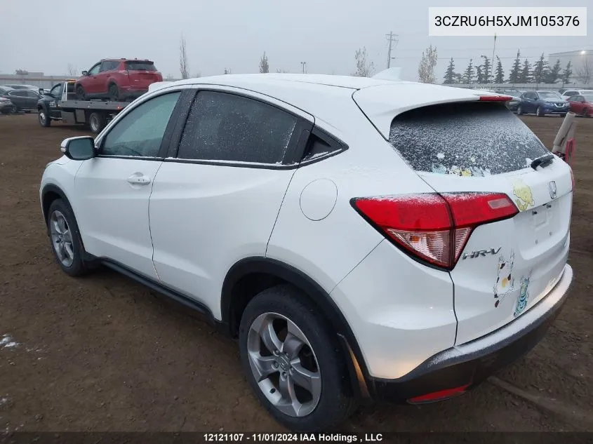 2018 Honda Hr-V VIN: 3CZRU6H5XJM105376 Lot: 12121107