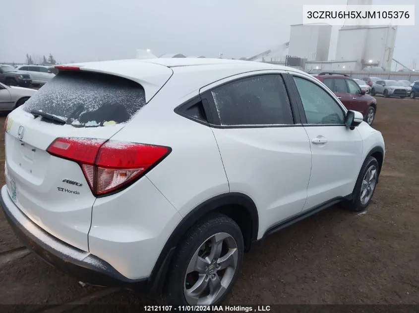 2018 Honda Hr-V VIN: 3CZRU6H5XJM105376 Lot: 12121107