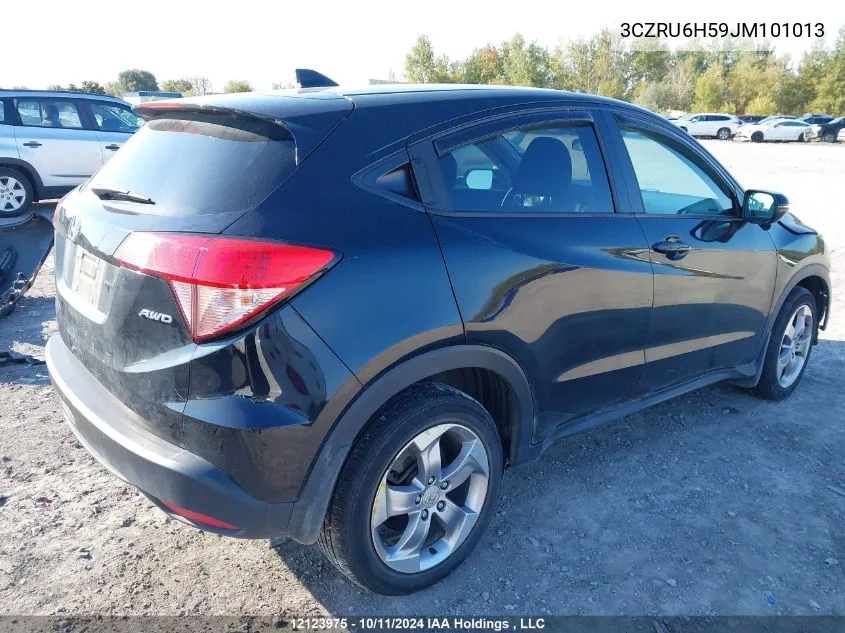 2018 Honda Hr-V VIN: 3CZRU6H59JM101013 Lot: 12123975