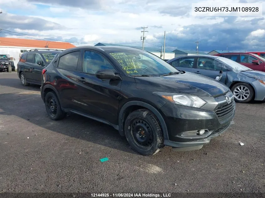 2018 Honda Hr-V VIN: 3CZRU6H73JM108928 Lot: 12144925