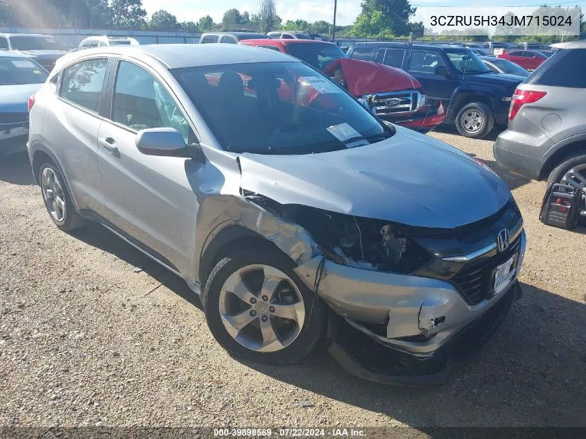 3CZRU5H34JM715024 2018 Honda Hr-V Lx