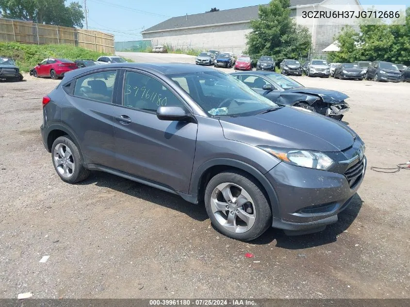 2018 Honda Hr-V Lx VIN: 3CZRU6H37JG712686 Lot: 39961180