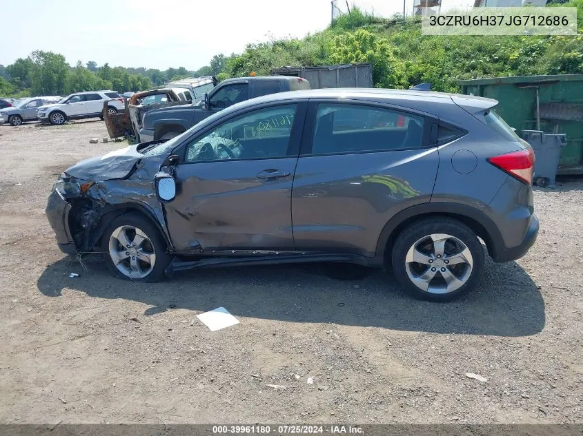 2018 Honda Hr-V Lx VIN: 3CZRU6H37JG712686 Lot: 39961180