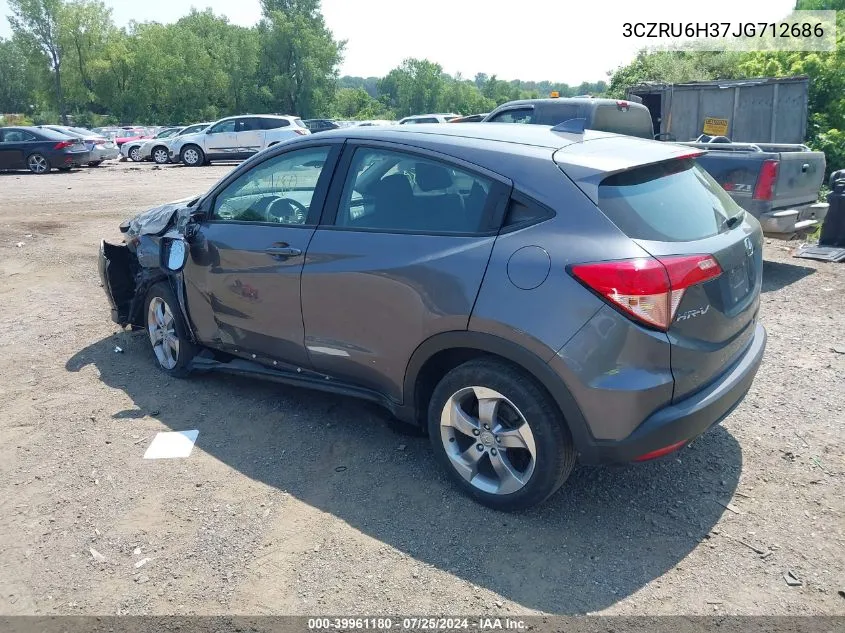 2018 Honda Hr-V Lx VIN: 3CZRU6H37JG712686 Lot: 39961180