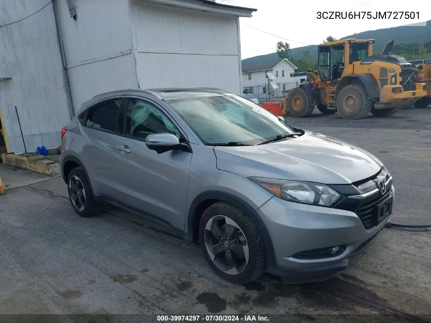 2018 Honda Hr-V Ex-L VIN: 3CZRU6H75JM727501 Lot: 39974297