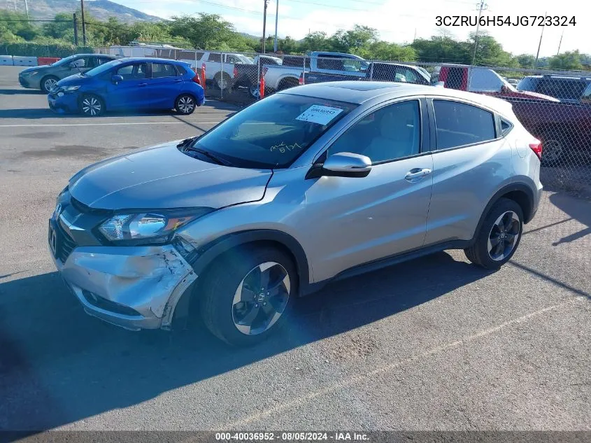 2018 Honda Hr-V Ex VIN: 3CZRU6H54JG723324 Lot: 40036952