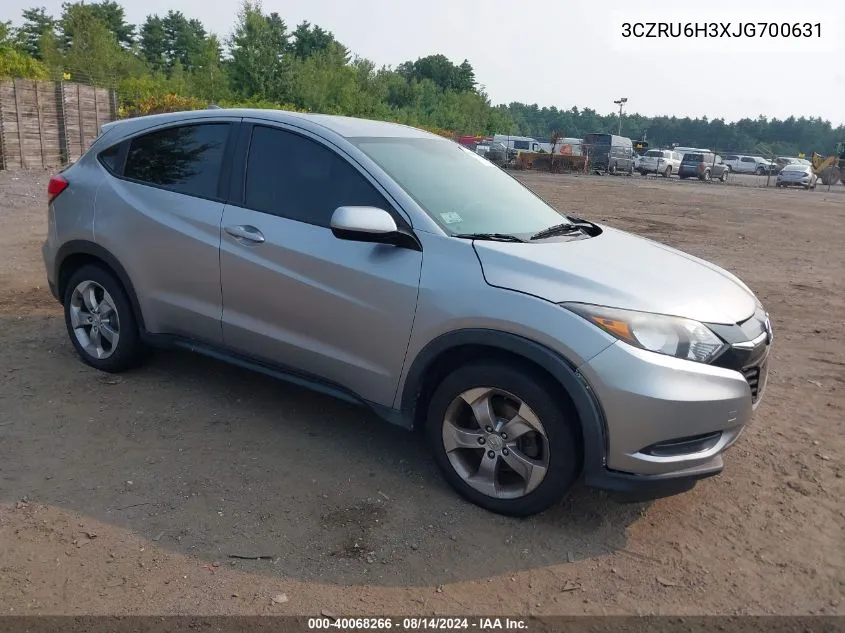 3CZRU6H3XJG700631 2018 Honda Hr-V Lx