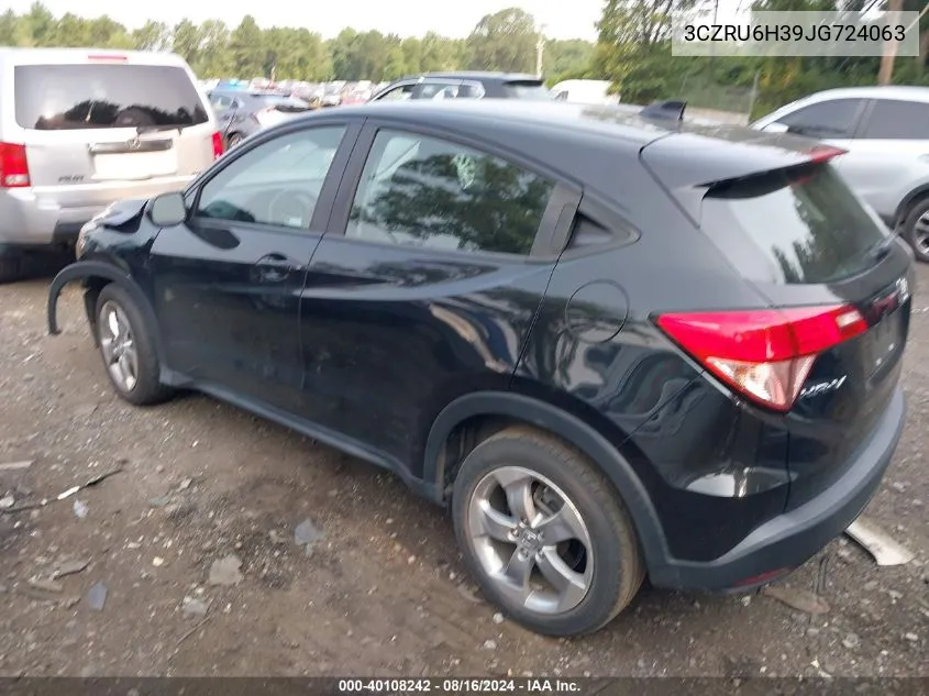 2018 Honda Hr-V Lx VIN: 3CZRU6H39JG724063 Lot: 40108242