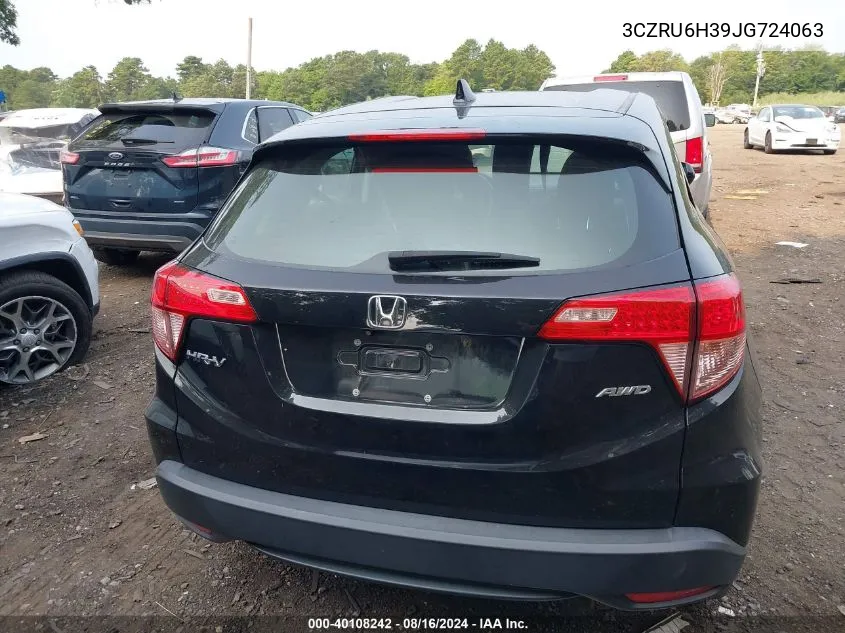 2018 Honda Hr-V Lx VIN: 3CZRU6H39JG724063 Lot: 40108242