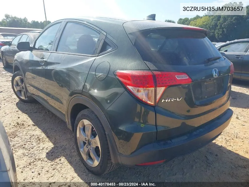 3CZRU5H35JM703657 2018 Honda Hr-V Lx