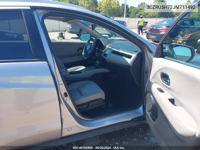 3CZRU5H72JM711492 2018 Honda Hr-V Ex-L