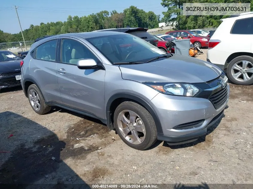 2018 Honda Hr-V Lx VIN: 3CZRU5H39JM703631 Lot: 40214089